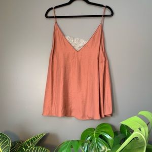 Free People Dusty Rose Camisole with Lace Detail